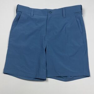 Huk Men's Slate Blue Flat Front Shorts Men’s Large NWT
